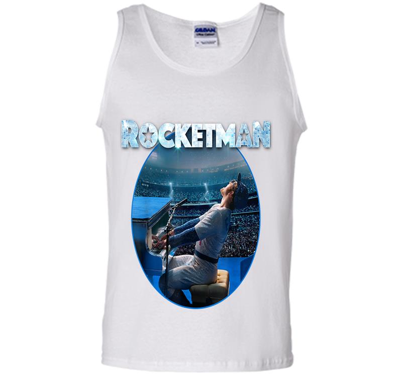 Inktee Store - Rocketman Official Elton John Piano Image Mens Tank Top Image