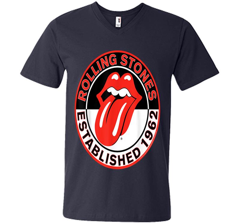 Inktee Store - Rolling Stones Official Est 1962 V-Neck T-Shirt Image