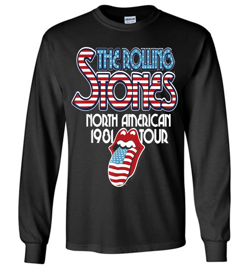 Rolling Stones Official Na Tour 1981 Long Sleeve T-Shirt