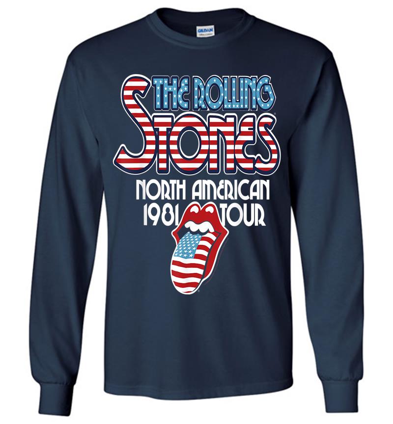 Inktee Store - Rolling Stones Official Na Tour 1981 Long Sleeve T-Shirt Image