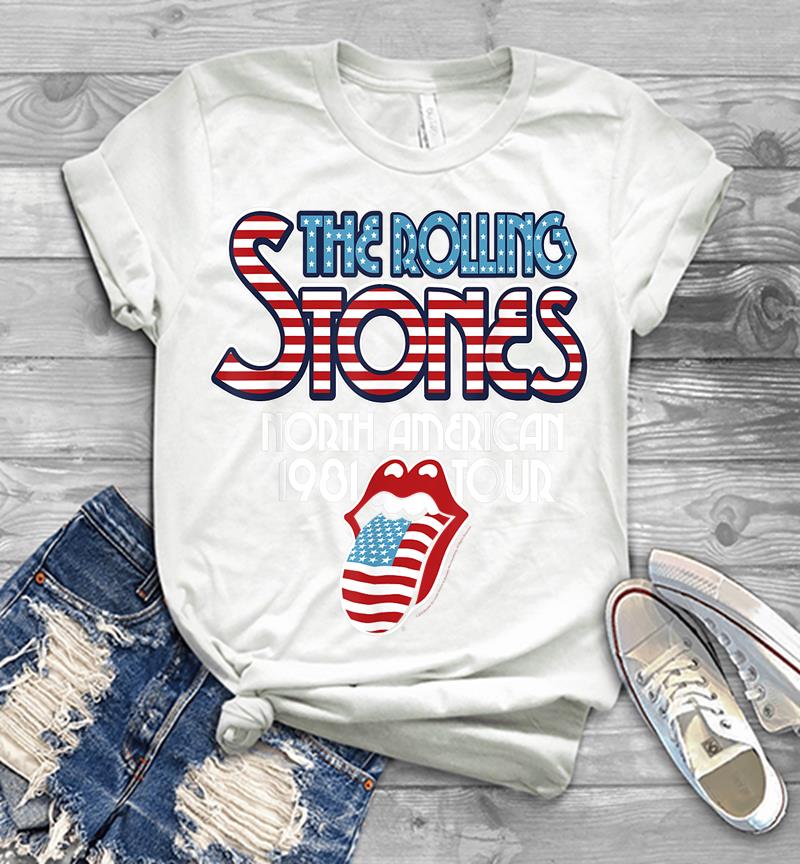 Inktee Store - Rolling Stones Official Na Tour 1981 Mens T-Shirt Image