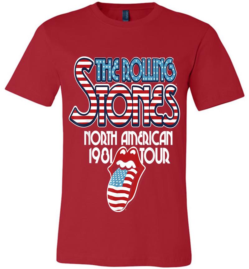 Inktee Store - Rolling Stones Official Na Tour 1981 Premium T-Shirt Image