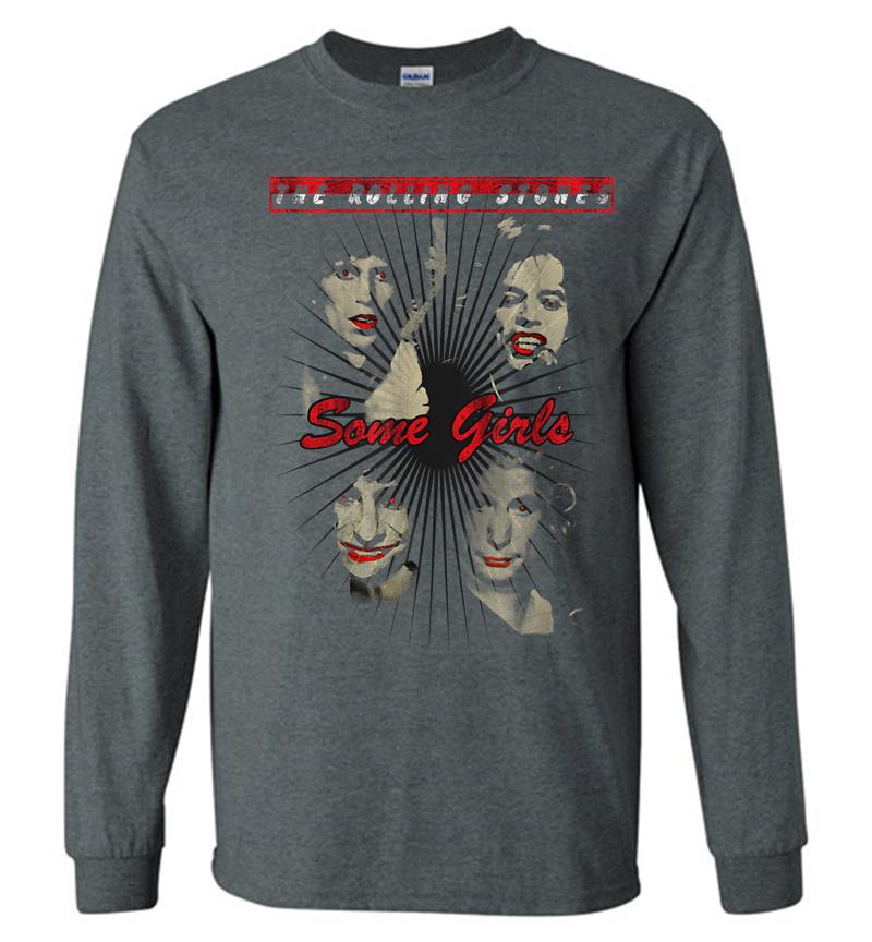 Inktee Store - Rolling Stones Official Red Lipstick Some Girls Long Sleeve T-Shirt Image