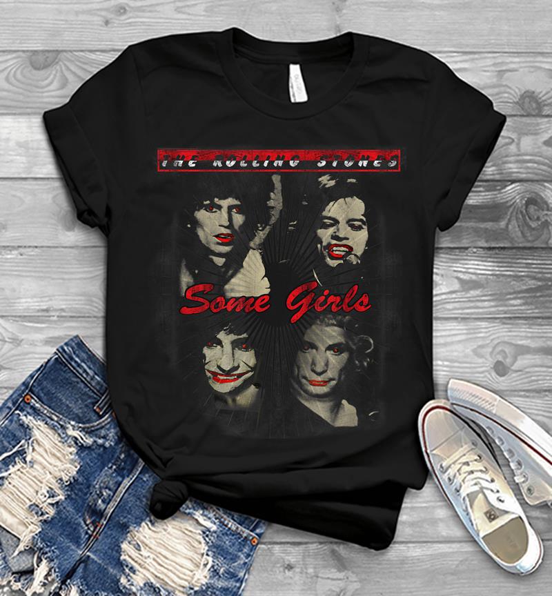 Rolling Stones Official Red Lipstick Some Girls Mens T-shirt