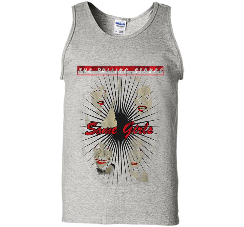 Rolling Stones Official Red Lipstick Some Girls Mens Tank Top