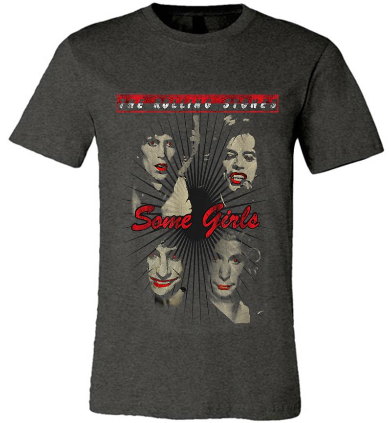 Inktee Store - Rolling Stones Official Red Lipstick Some Girls Premium T-Shirt Image