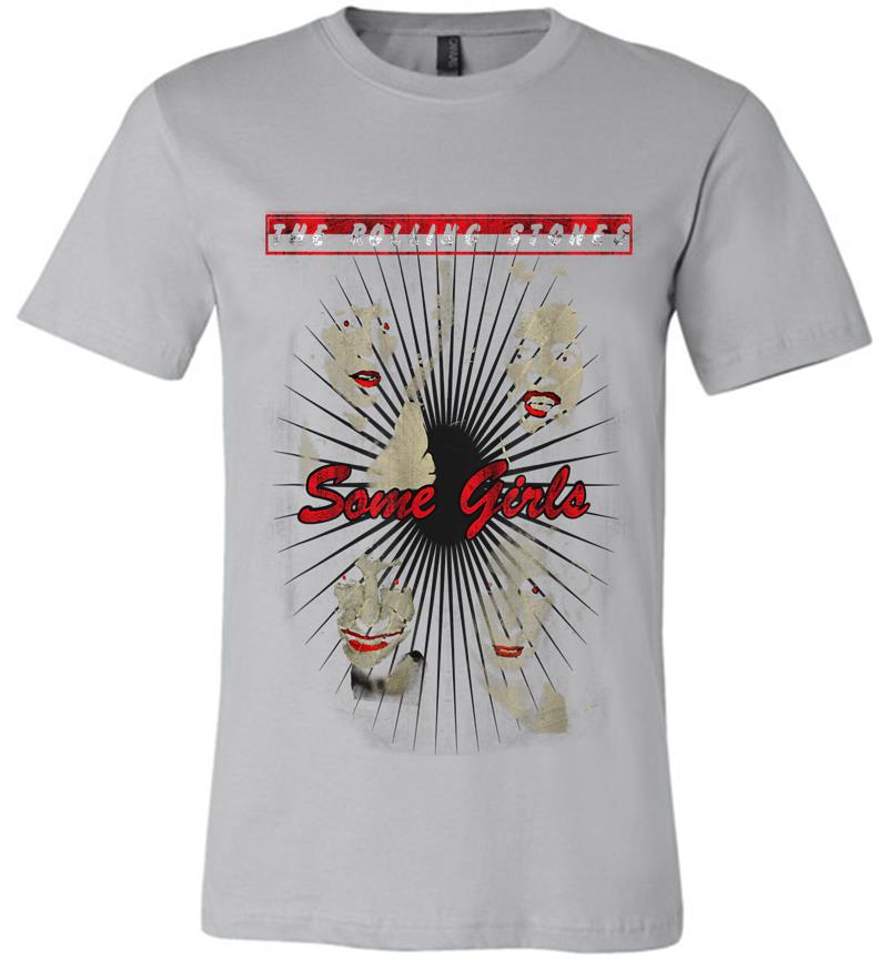 Inktee Store - Rolling Stones Official Red Lipstick Some Girls Premium T-Shirt Image