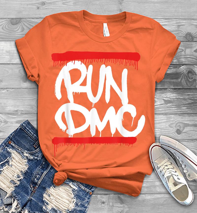Inktee Store - Run Dmc Official Graffiti Logo Mens T-Shirt Image