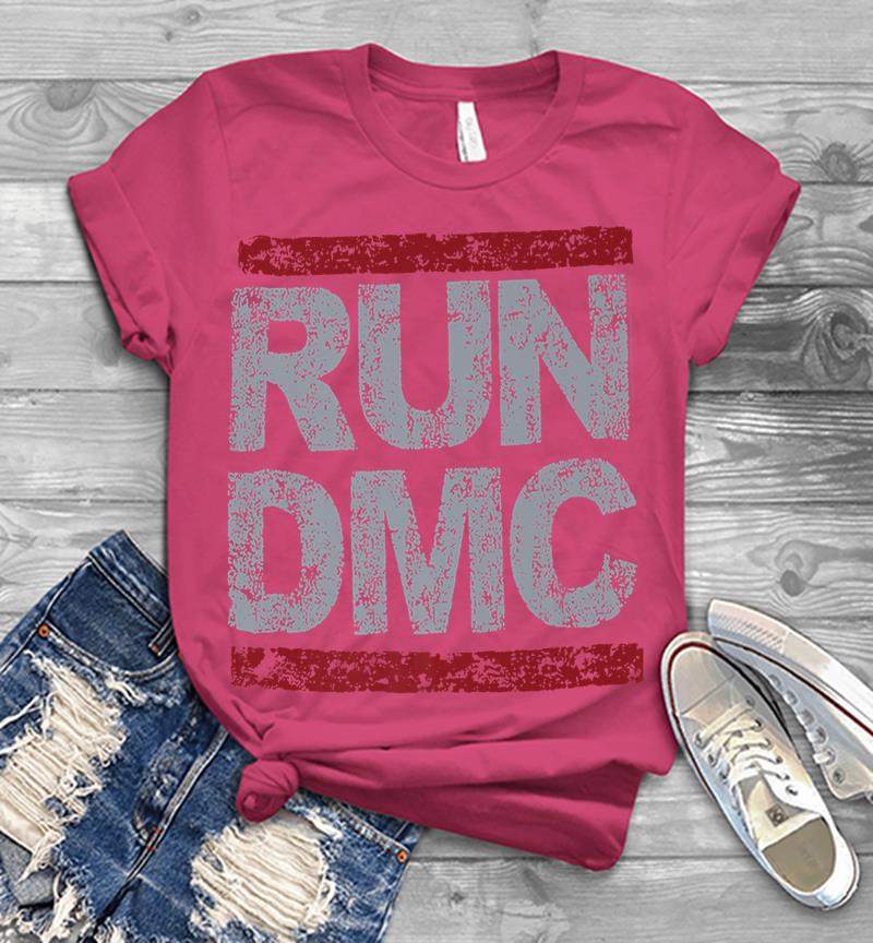Inktee Store - Run Dmc Official Grunge Logo Premium Mens T-Shirt Image
