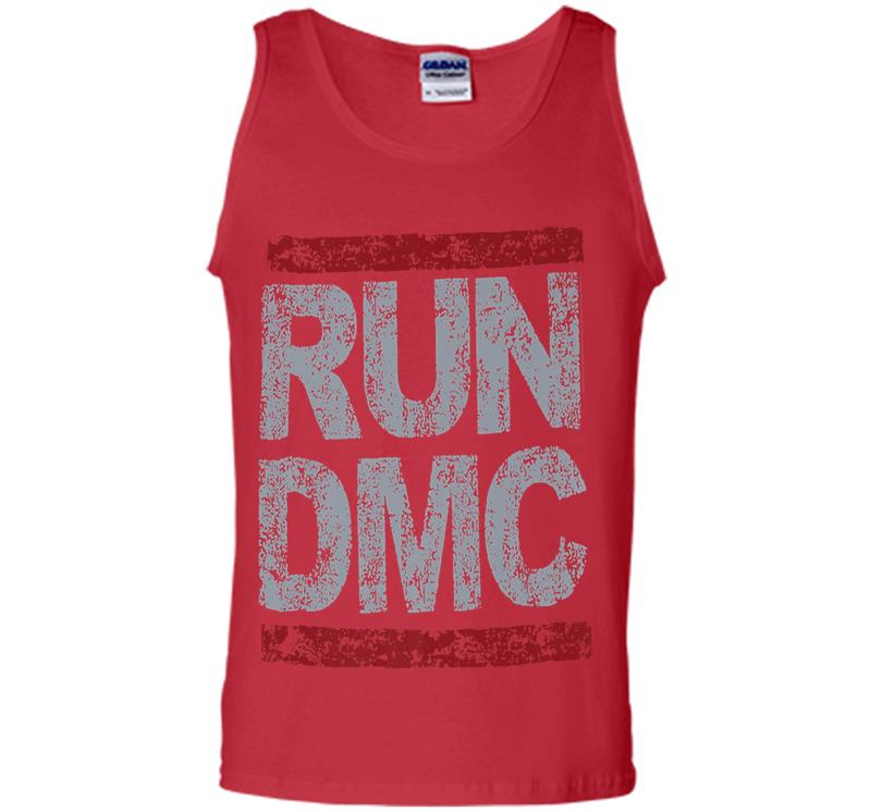 Inktee Store - Run Dmc Official Grunge Logo Premium Mens Tank Top Image