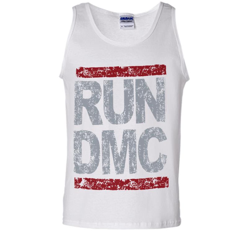 Inktee Store - Run Dmc Official Grunge Logo Premium Mens Tank Top Image
