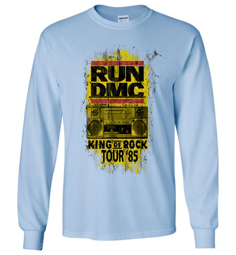 Inktee Store - Run Dmc Official King Of Rock Tour '85 Long Sleeve T-Shirt Image