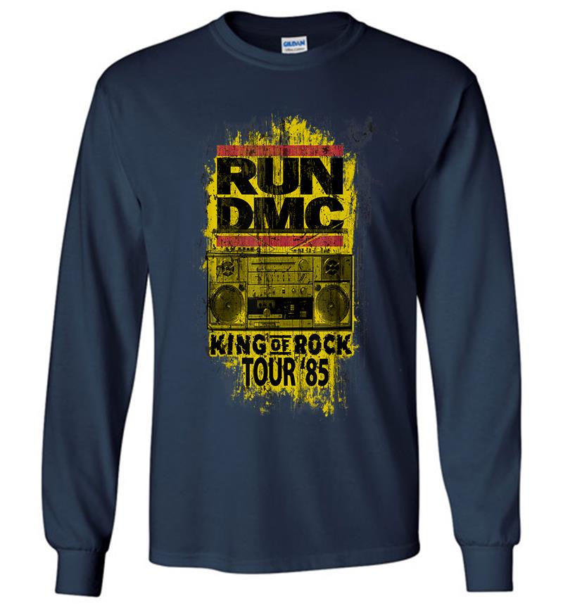 Inktee Store - Run Dmc Official King Of Rock Tour '85 Long Sleeve T-Shirt Image