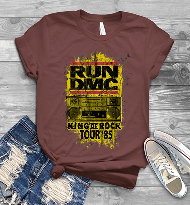 Inktee Store - Run Dmc Official King Of Rock Tour '85 Mens T-Shirt Image
