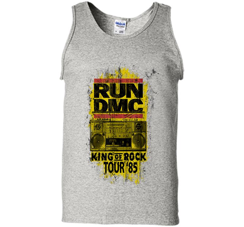 Run Dmc Official King Of Rock Tour '85 Mens Tank Top