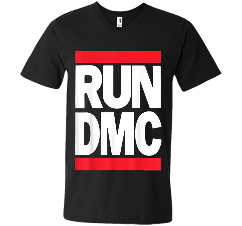 Run Dmc Official Logo V-Neck T-Shirt
