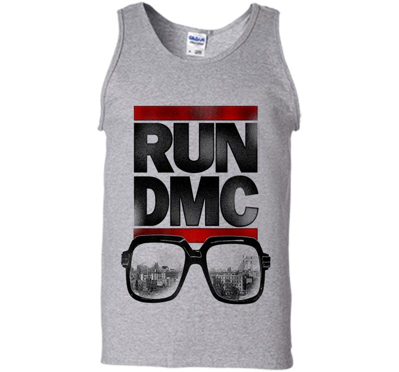 Inktee Store - Run Dmc Official Nyc Glasses Premium Mens Tank Top Image