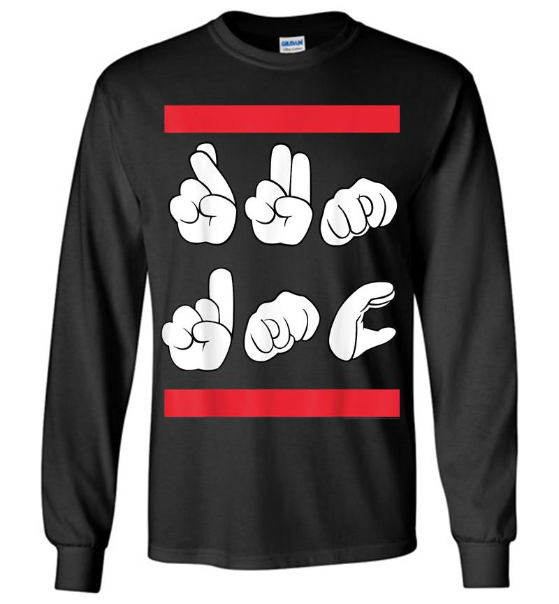Run Dmc Official Sign Language Long Sleeve T-shirt