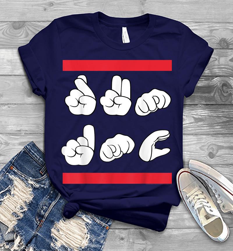 Inktee Store - Run Dmc Official Sign Language Mens T-Shirt Image