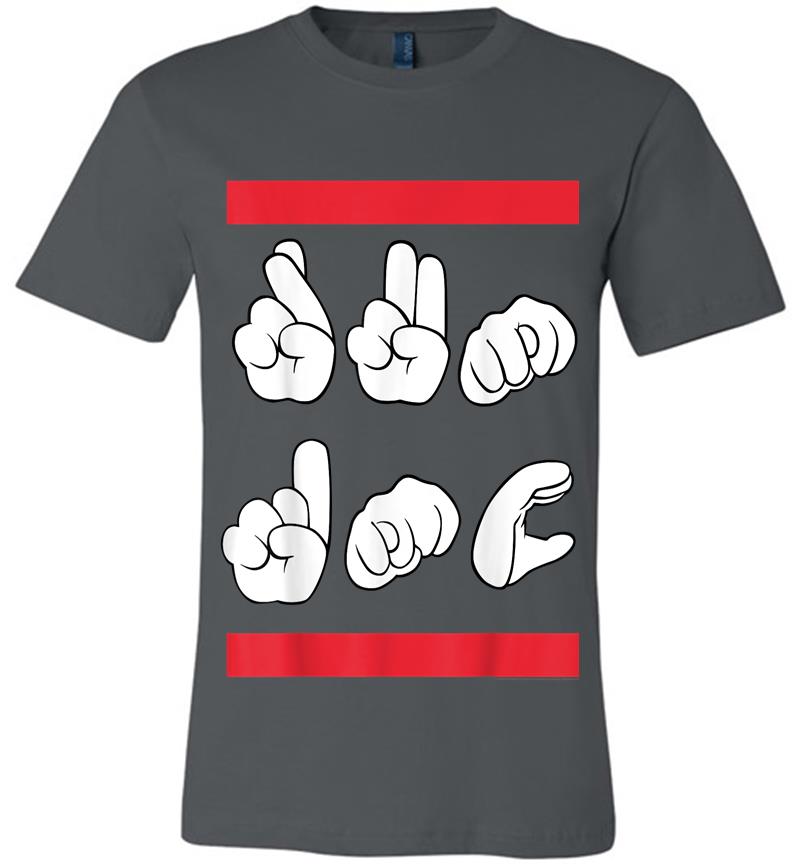 Run Dmc Official Sign Language Premium T-Shirt