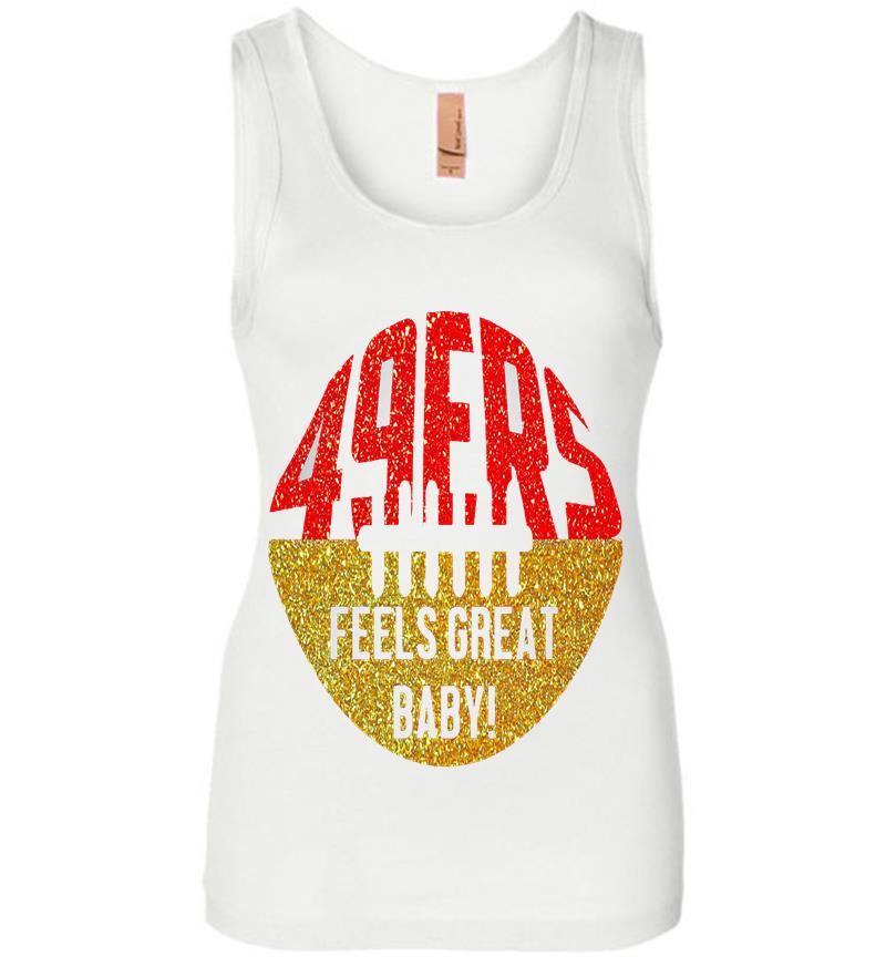 Inktee Store - San Francisco 49Ers Feels Great Baby Rugby Ball Womens Jersey Tank Top Image
