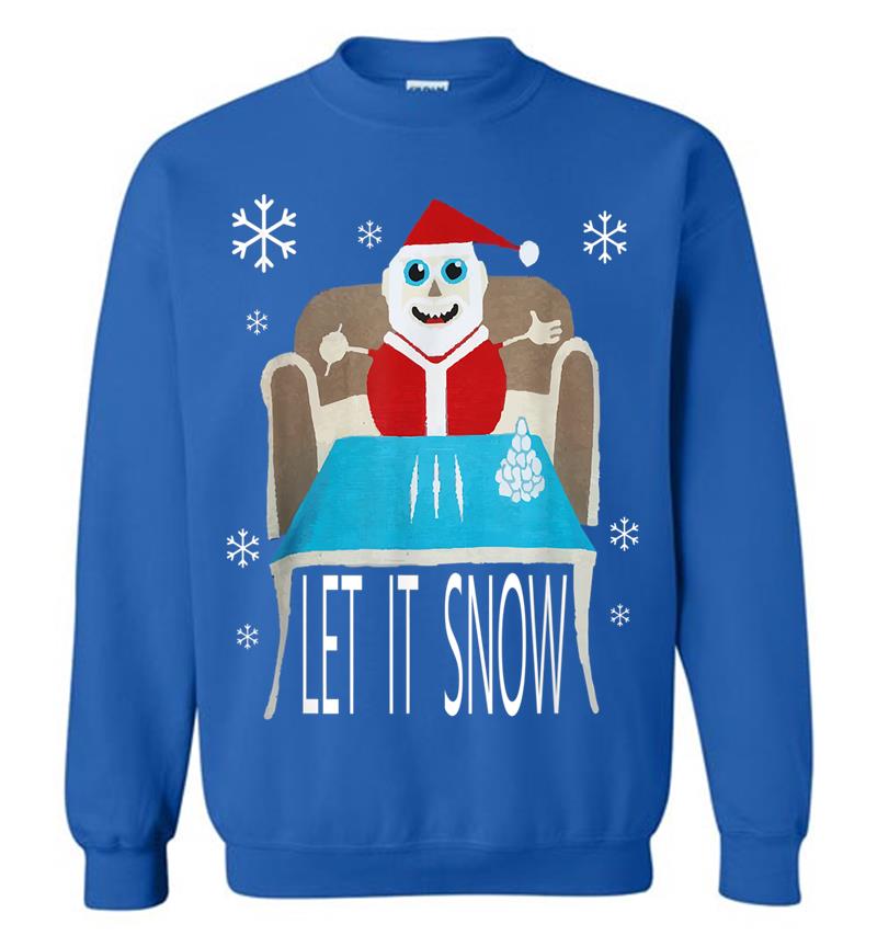 Inktee Store - Santa Cocaine Let It Snow Christmas Sweater Gifts Sweatshirt Image