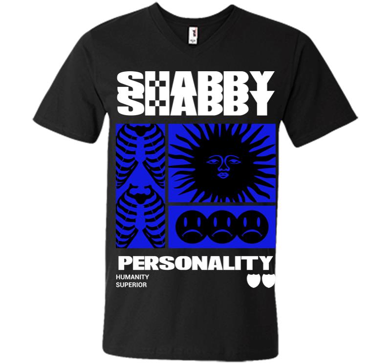 Shabby Personality V-neck T-shirt