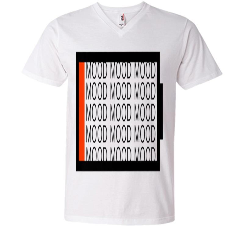 Inktee Store - Shane Dawson 1% Mood (White) V-Neck T-Shirt Image