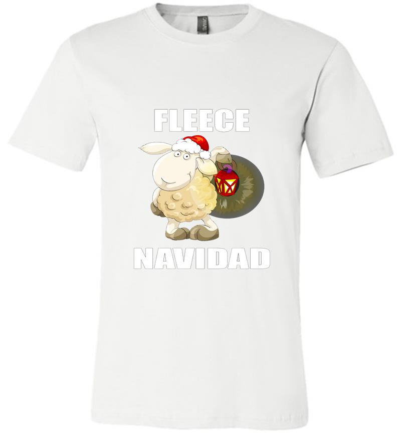 Inktee Store - Shaun The Sheep Santa Fleece Navidad Christmas Premium T-Shirt Image