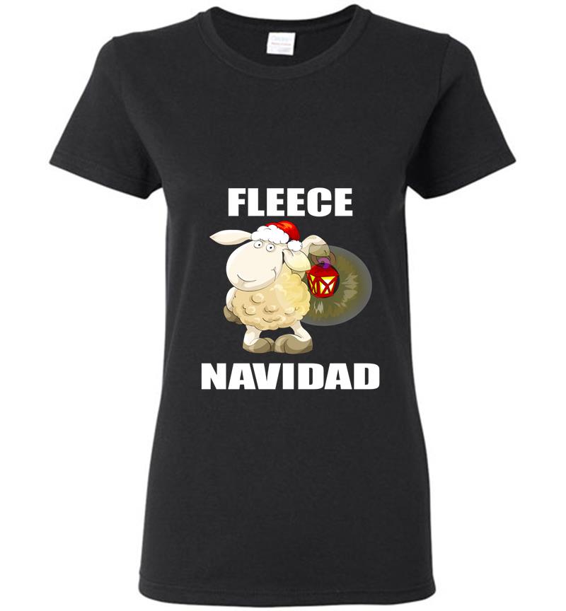 Shaun the Sheep Santa Fleece Navidad Christmas Womens T-shirt