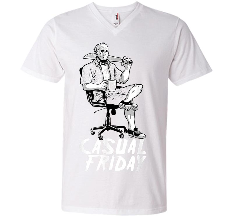 Inktee Store - Shirt.woot Casual Friday The 13Th V-Neck T-Shirt Image