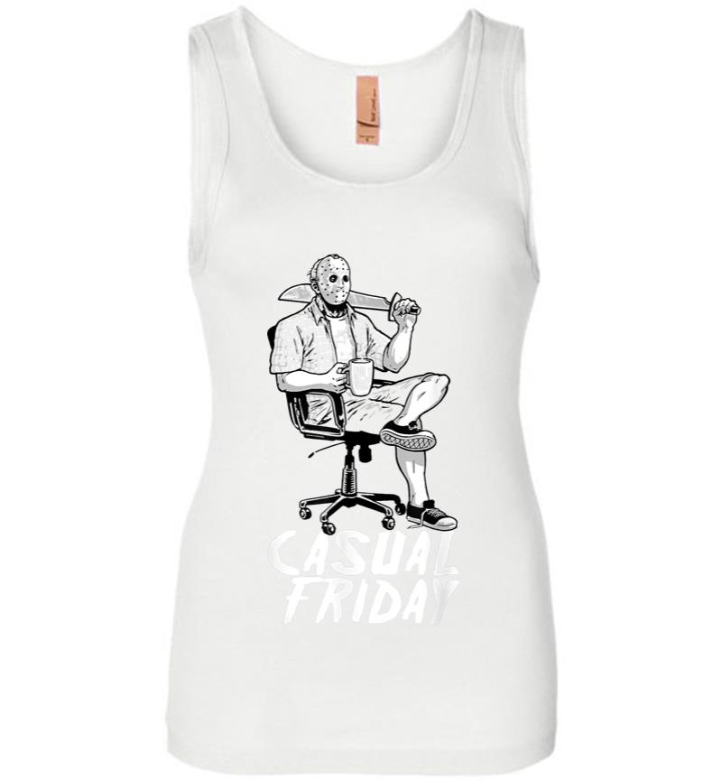 Inktee Store - Shirt.woot Casual Friday The 13Th Women Jersey Tank Top Image
