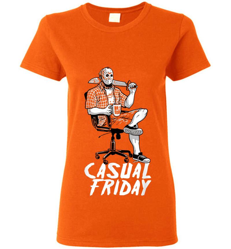 Inktee Store - Shirt.woot Casual Friday The 13Th Women T-Shirt Image