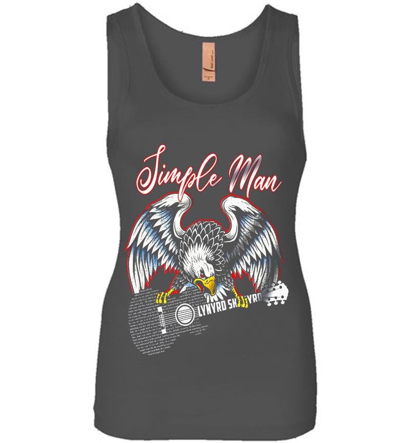 Inktee Store - Simple Man Love Lynyrd Skynyrd Rock Band Guitar Womens Jersey Tank Top Image