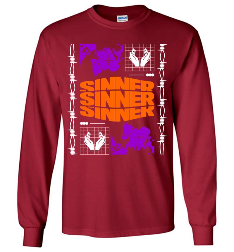Inktee Store - Sinner Long Sleeve T-Shirt Image