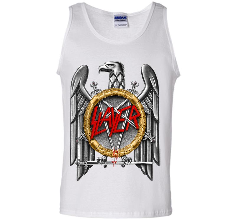 Inktee Store - Slayer Silver Eagle Mens Tank Top Image