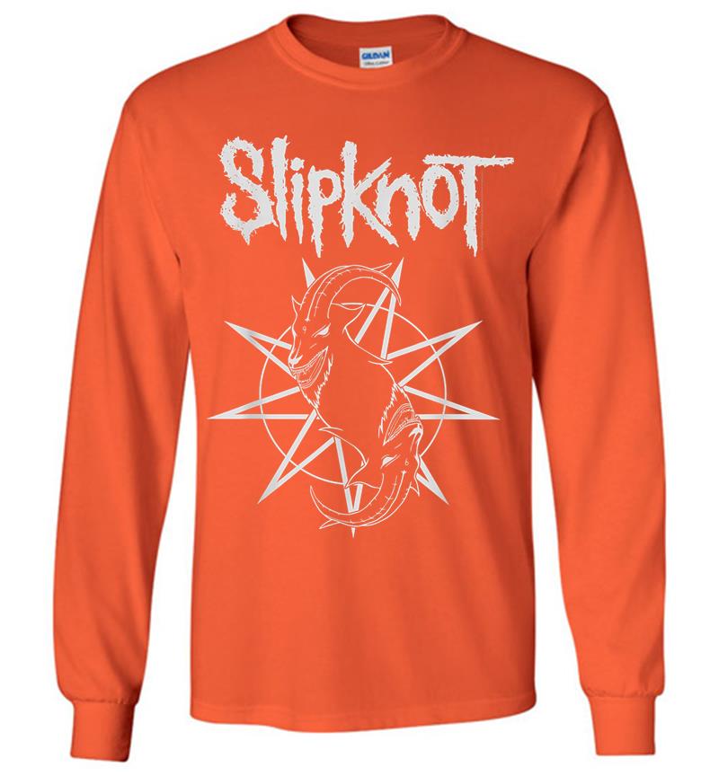Inktee Store - Slipknot Official Goat Star Logo Long Sleeve T-Shirt Image