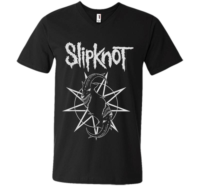 Slipknot Official Goat Star Logo V-neck T-shirt