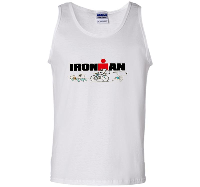 Inktee Store - Snoopy Ironman Triathlon World Triathlon Corporation Mens Tank Top Image