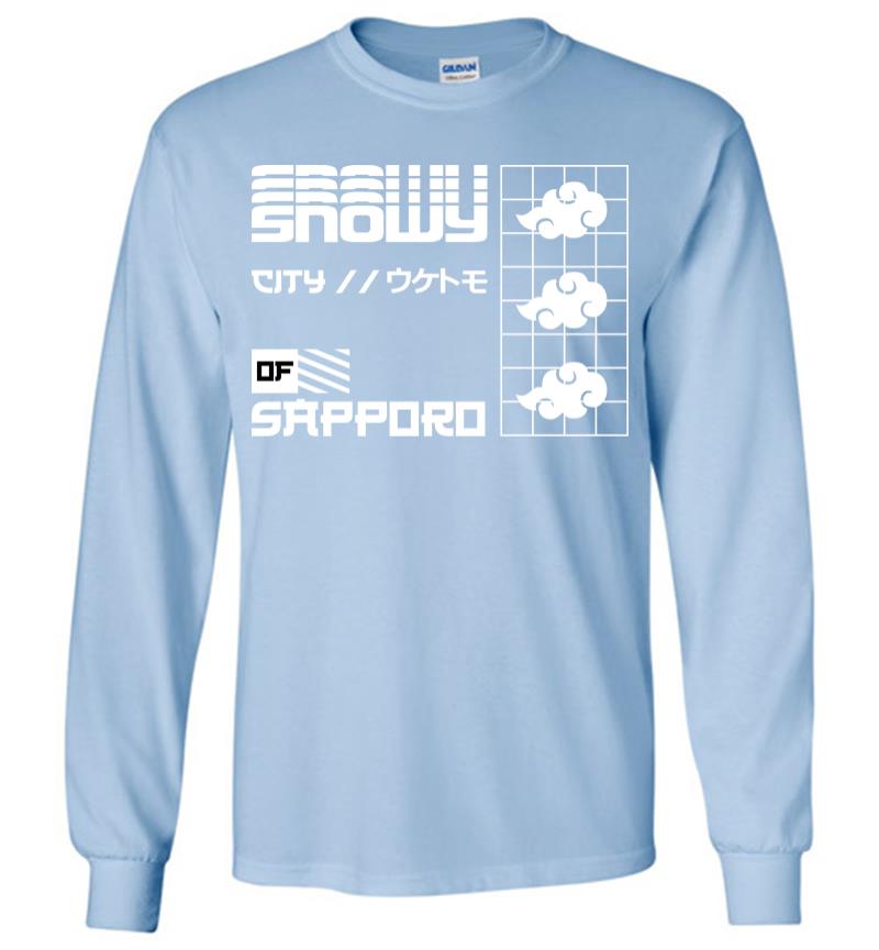 Inktee Store - Snowy City Of Sapporo Long Sleeve T-Shirt Image