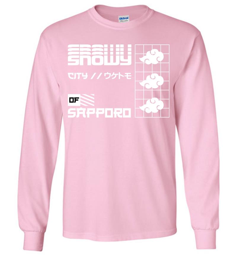 Inktee Store - Snowy City Of Sapporo Long Sleeve T-Shirt Image