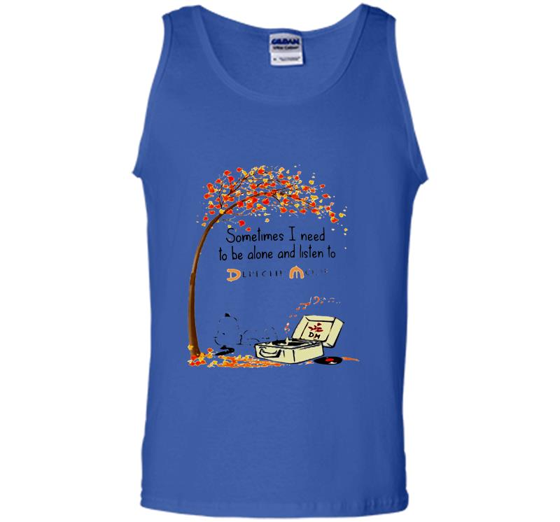 Inktee Store - Sometimes I Need To Be Alone And Listen To Depeche Mode Mens Tank Top Image