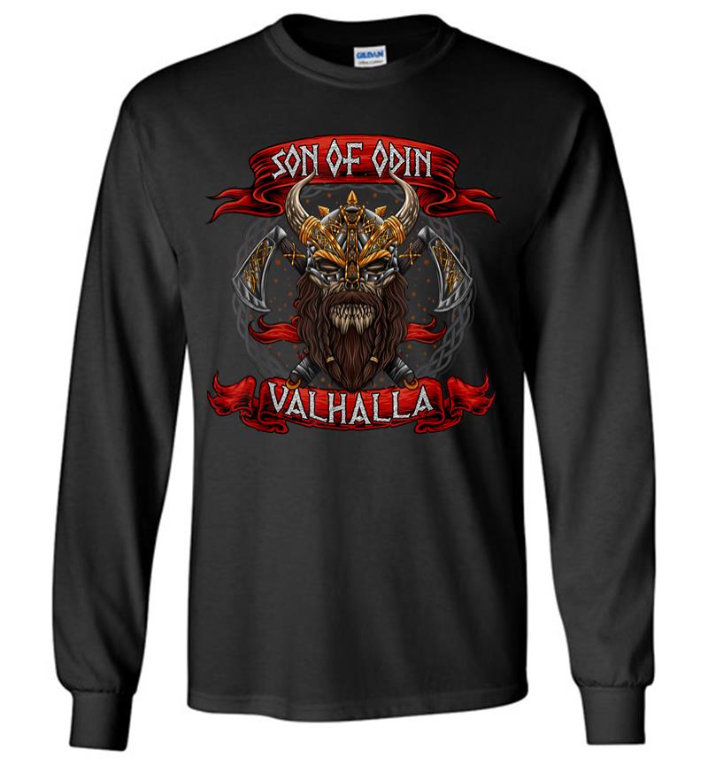 Son Of Odin - Valhalla - Viking Warrior - Norse Mythology Long Sleeve T-Shirt