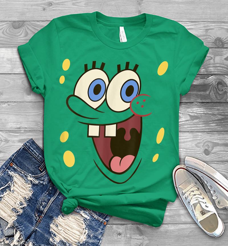 Inktee Store - Spongebob Squarepants Excited Big Face Men T-Shirt Image