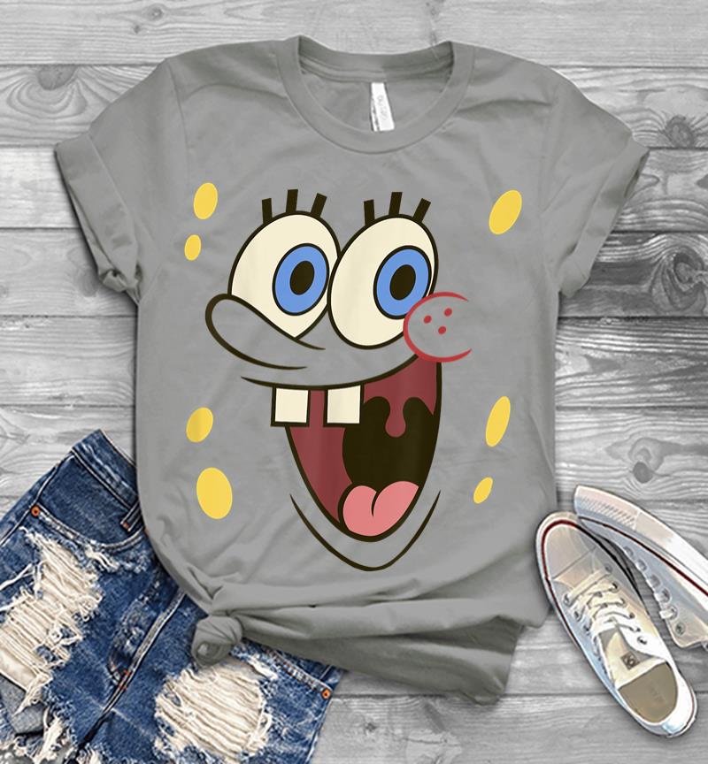 Inktee Store - Spongebob Squarepants Excited Big Face Men T-Shirt Image