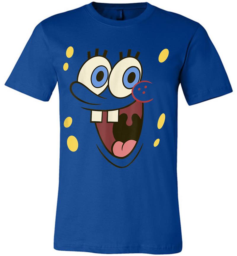 Inktee Store - Spongebob Squarepants Excited Big Face Premium T-Shirt Image