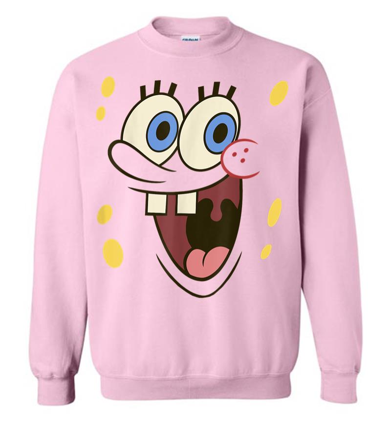 Inktee Store - Spongebob Squarepants Excited Big Face Sweatshirt Image