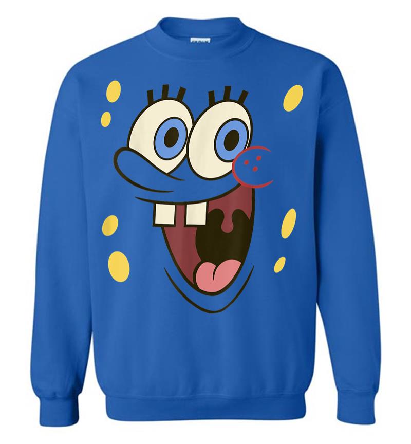 Inktee Store - Spongebob Squarepants Excited Big Face Sweatshirt Image