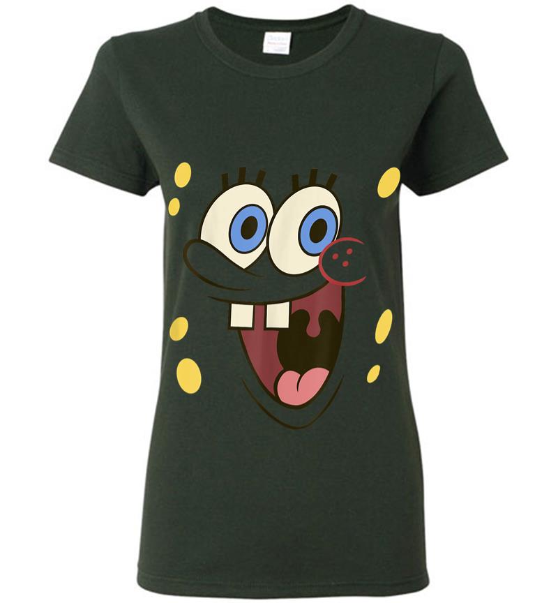 Inktee Store - Spongebob Squarepants Excited Big Face Women T-Shirt Image