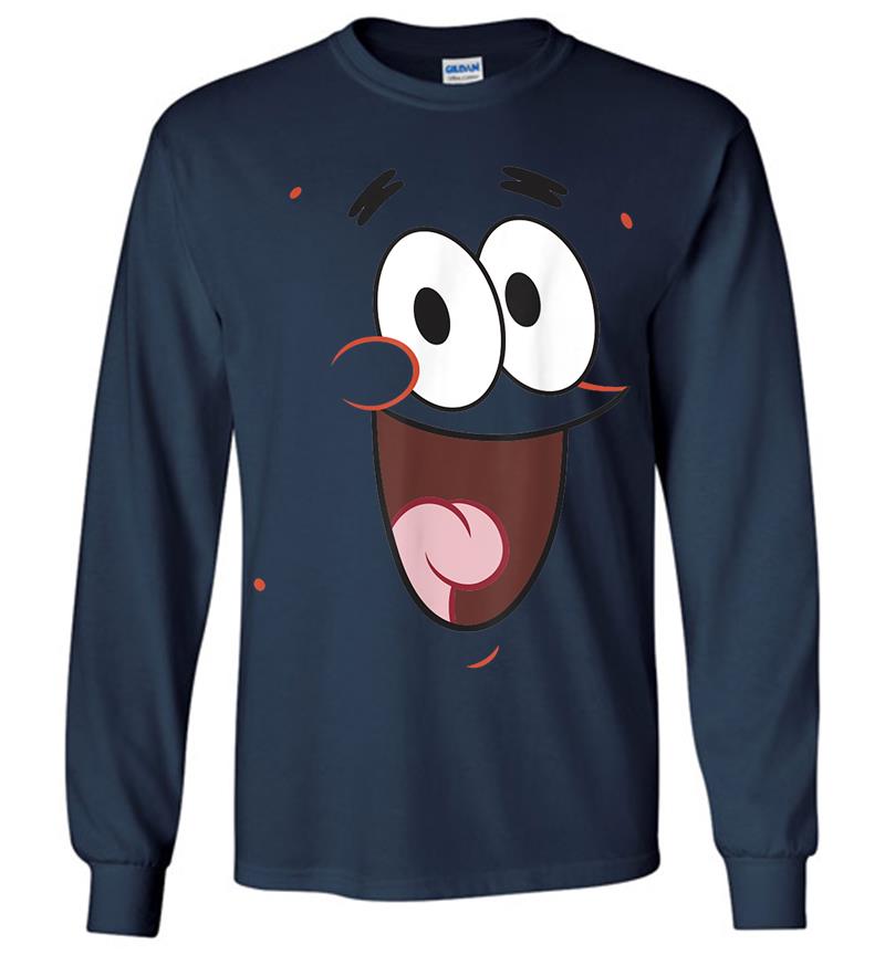 Inktee Store - Spongebob Squarepants Patrick Face Portrait Long Sleeve T-Shirt Image